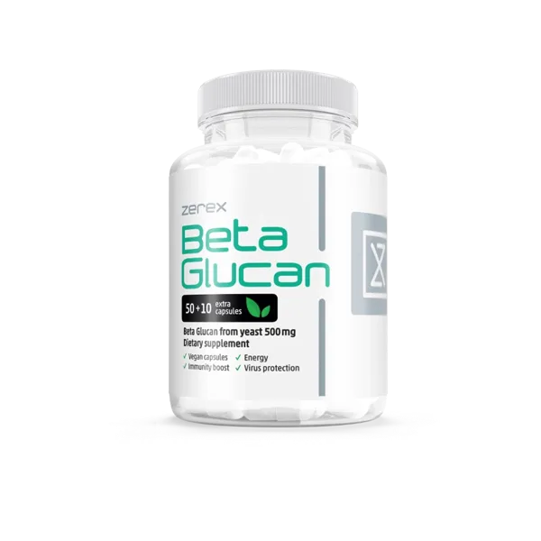 Levně Beta Glukan 500 mg + Vit. C 60 kapslí